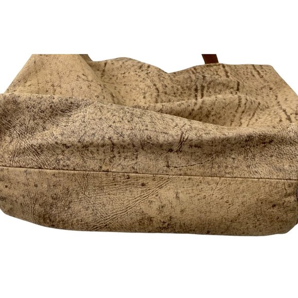 Village Tannery NY Sevestet Handmade Brown Textured Genuine Leather Tote - Picture 2 of 7